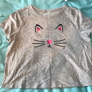 Cute Cat Crop T-shirt